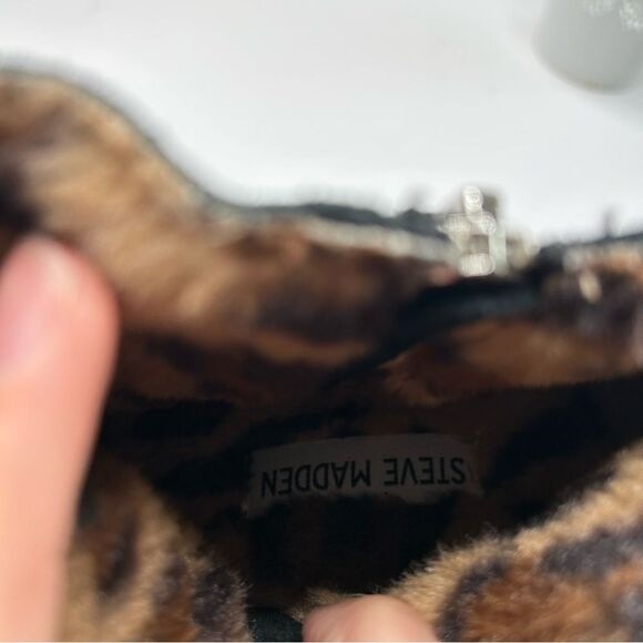 Steve Madden Hidden Wedge Saidi Black Suede Sneakers Shoes 6.5 - Picture 8 of 8